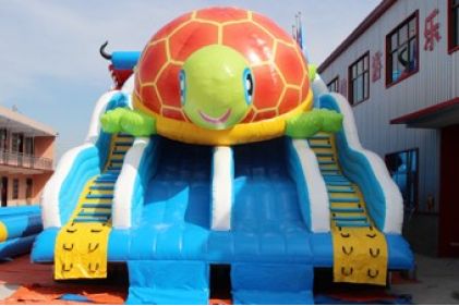 Tortoise inflatable slide