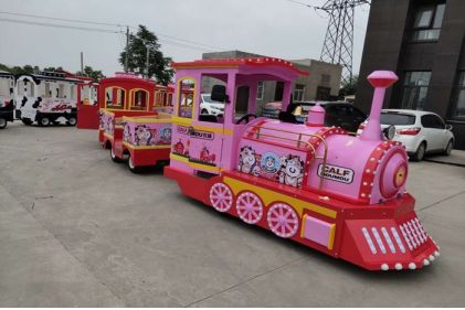 Trackless Train(pink and white)