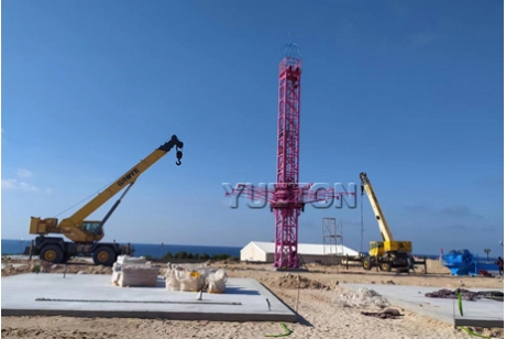 Installation of large equipment in Libya Park 