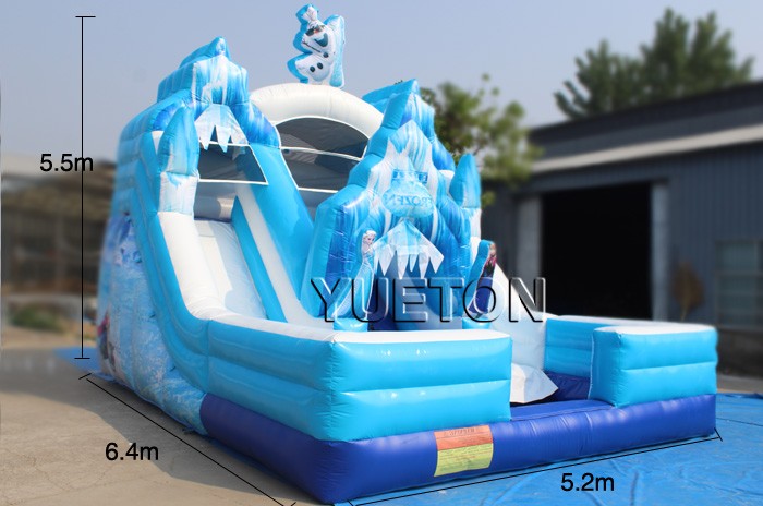 Ice Princess Inflatable Water Slide